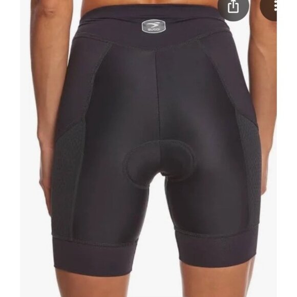 Sugoi Piston Tri Pkt Shorts Size Small Women’s Cycling Bike NWT Padded Black - Picture 2 of 13